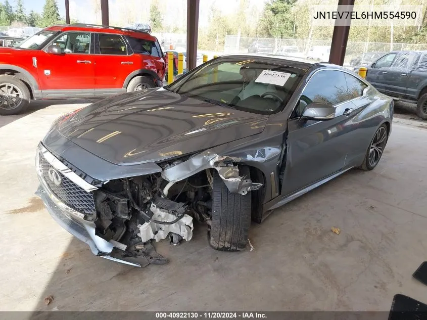 2017 Infiniti Q60 3.0T Premium VIN: JN1EV7EL6HM554590 Lot: 40922130