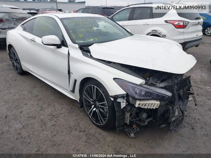 2018 Infiniti Q60 VIN: JN1EV7ELXJM390993 Lot: 12147935