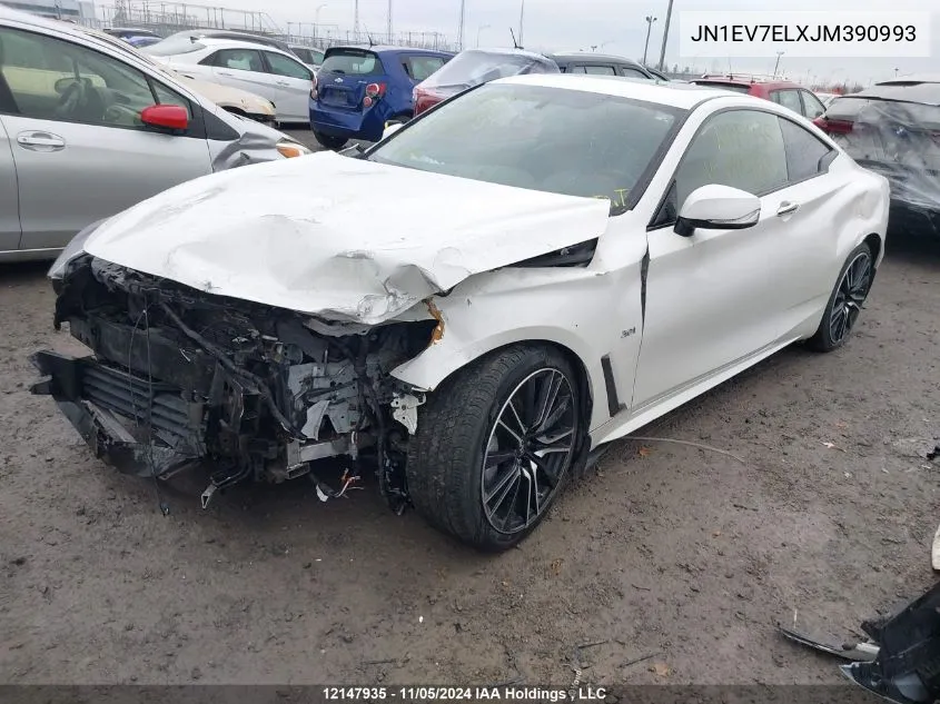 2018 Infiniti Q60 VIN: JN1EV7ELXJM390993 Lot: 12147935