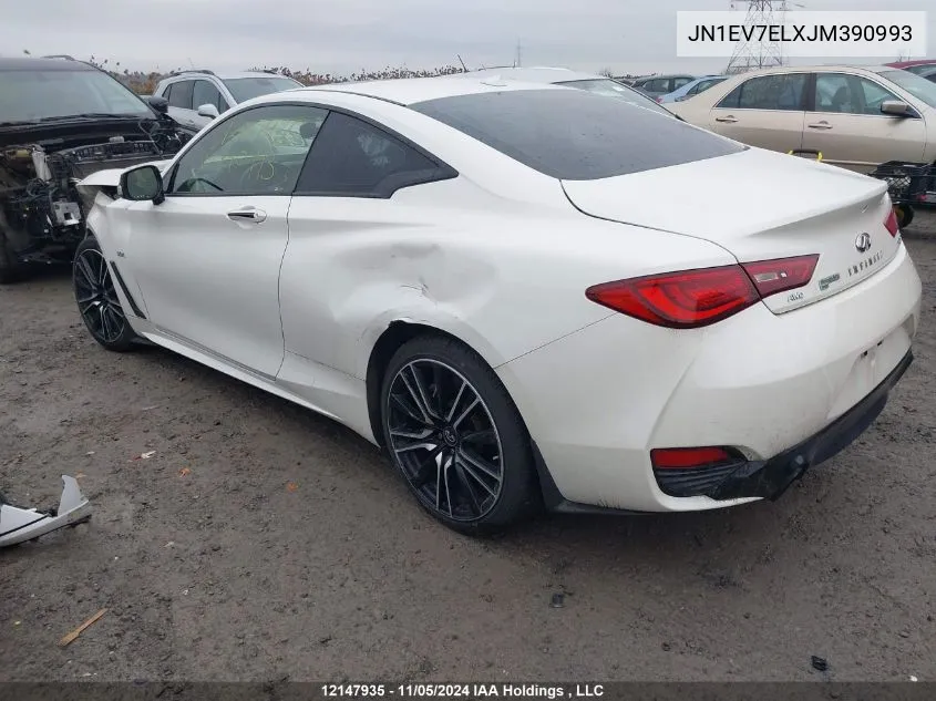 2018 Infiniti Q60 VIN: JN1EV7ELXJM390993 Lot: 12147935