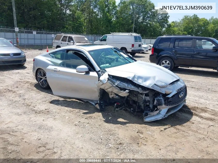 2018 Infiniti Q60 3.0T Luxe VIN: JN1EV7EL3JM390639 Lot: 39889445