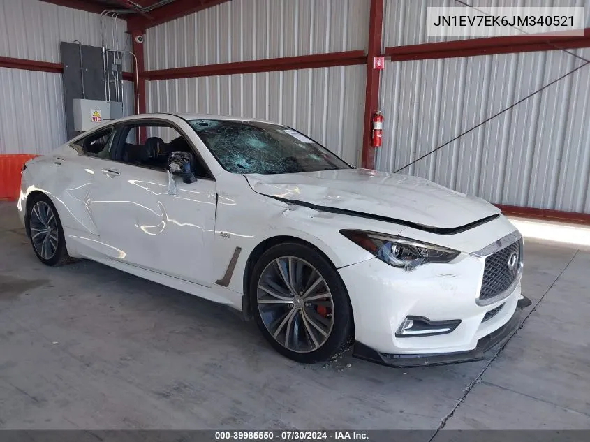 2018 Infiniti Q60 3.0T Luxe VIN: JN1EV7EK6JM340521 Lot: 39985550