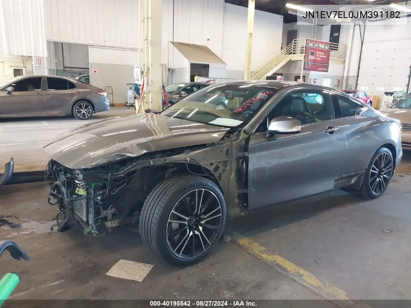 2018 Infiniti Q60 3.0T Sport VIN: JN1EV7EL0JM391182 Lot: 40195542