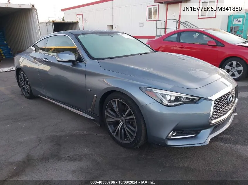 2018 Infiniti Q60 Luxe 300/Sport 300 VIN: JN1EV7EK6JM341880 Lot: 40538786