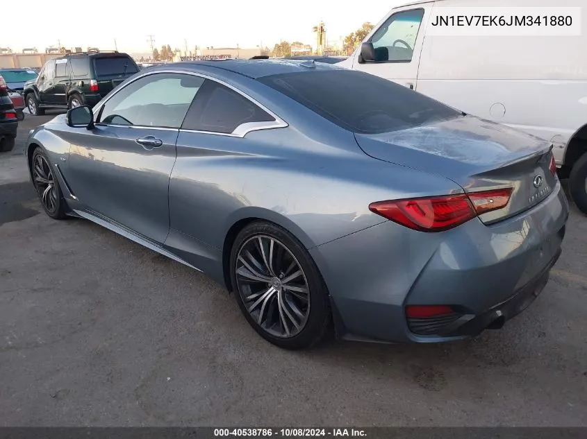 2018 Infiniti Q60 Luxe 300/Sport 300 VIN: JN1EV7EK6JM341880 Lot: 40538786