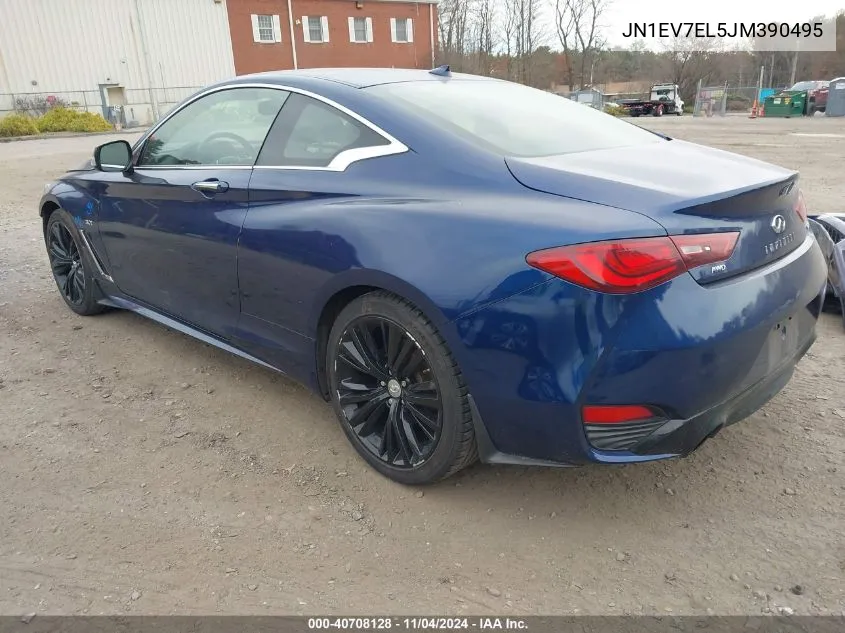 2018 Infiniti Q60 3.0T Luxe VIN: JN1EV7EL5JM390495 Lot: 40708128