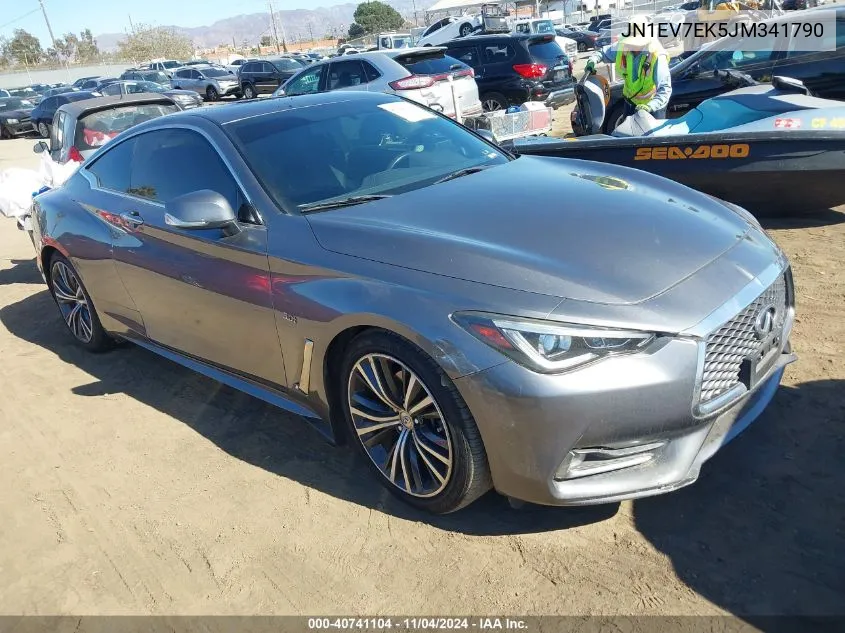 2018 Infiniti Q60 3.0T Luxe VIN: JN1EV7EK5JM341790 Lot: 40741104