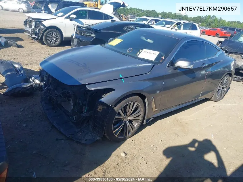 JN1EV7EL7KM290657 2019 Infiniti Q60 3.0T Luxe