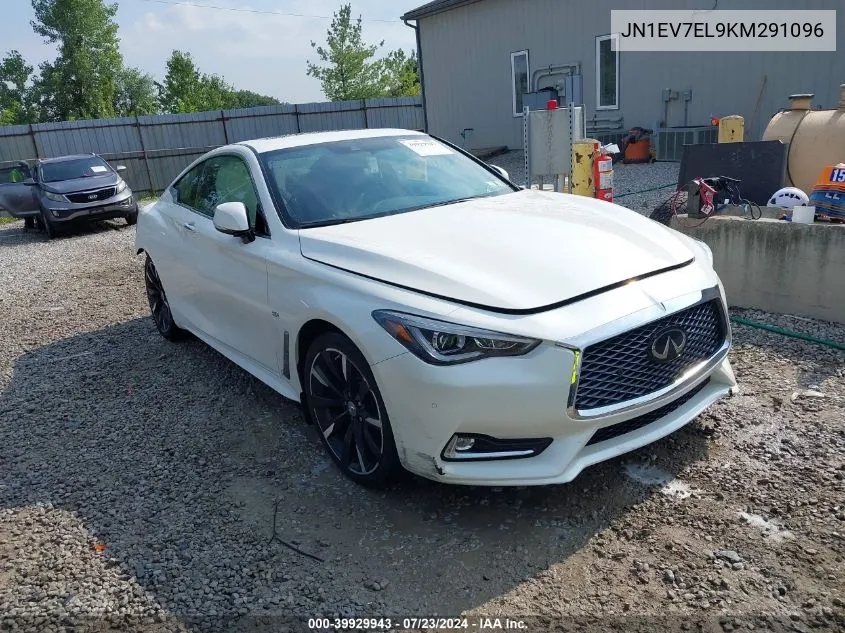 2019 Infiniti Q60 3.0T Luxe VIN: JN1EV7EL9KM291096 Lot: 39929943