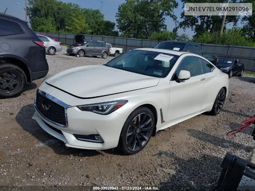 2019 Infiniti Q60 3.0T Luxe VIN: JN1EV7EL9KM291096 Lot: 39929943