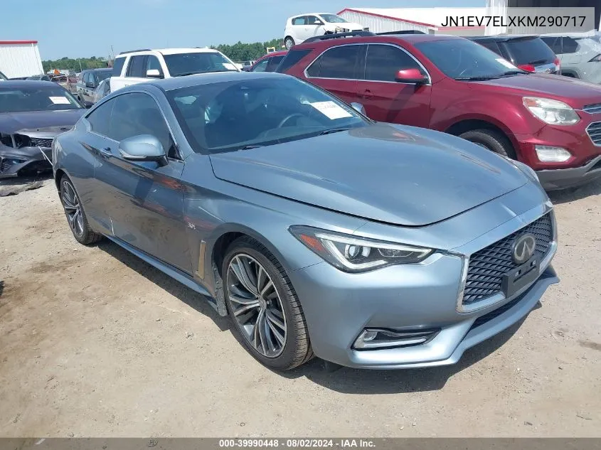 2019 Infiniti Q60 3.0T Luxe VIN: JN1EV7ELXKM290717 Lot: 39990448