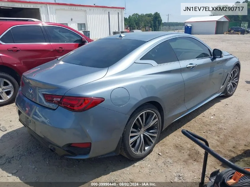 2019 Infiniti Q60 3.0T Luxe VIN: JN1EV7ELXKM290717 Lot: 39990448