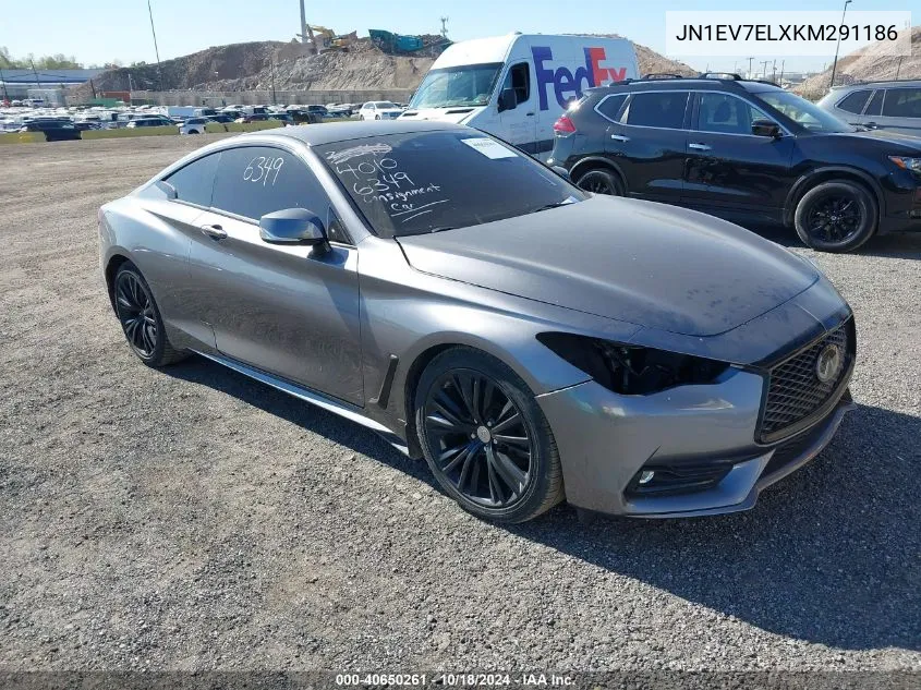 2019 Infiniti Q60 3.0T Luxe VIN: JN1EV7ELXKM291186 Lot: 40650261