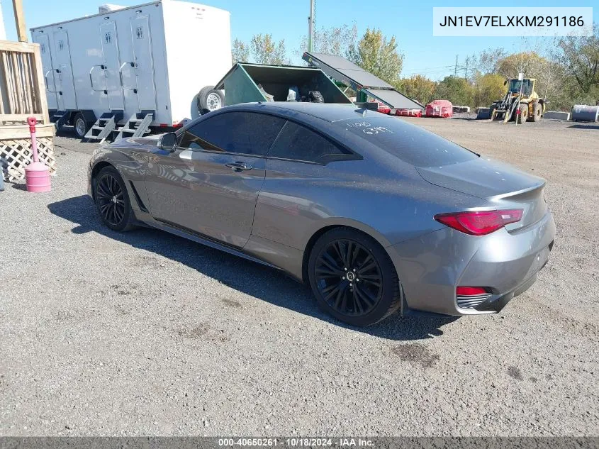 2019 Infiniti Q60 3.0T Luxe VIN: JN1EV7ELXKM291186 Lot: 40650261