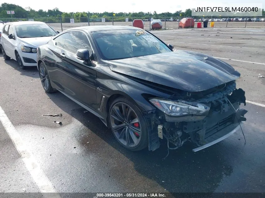 2020 Infiniti Q60 Red Sport 400 Awd VIN: JN1FV7EL9LM460040 Lot: 39543201