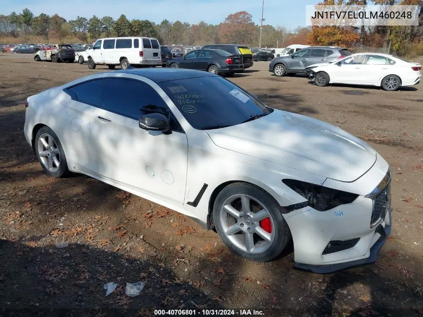 2020 Infiniti Q60 Red Sport 400 Awd VIN: JN1FV7EL0LM460248 Lot: 40706801