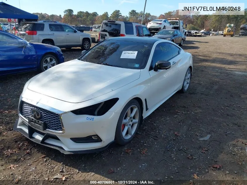 2020 Infiniti Q60 Red Sport 400 Awd VIN: JN1FV7EL0LM460248 Lot: 40706801