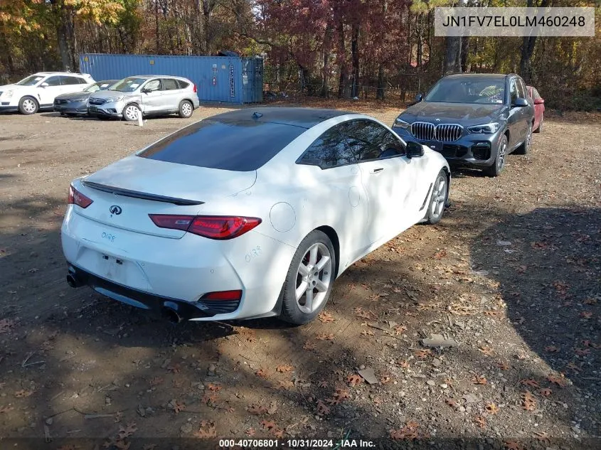 2020 Infiniti Q60 Red Sport 400 Awd VIN: JN1FV7EL0LM460248 Lot: 40706801