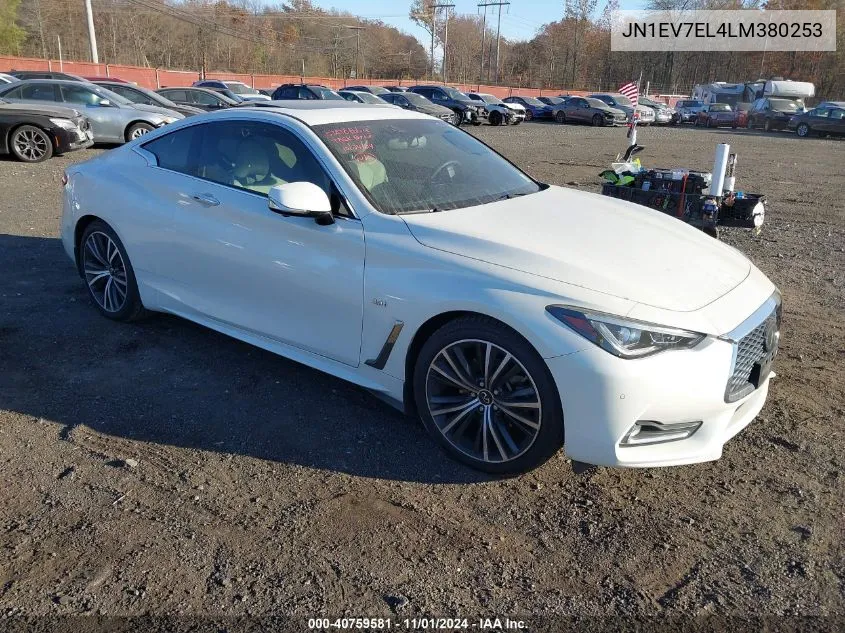 JN1EV7EL4LM380253 2020 Infiniti Q60 Luxe Awd