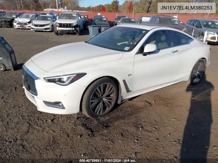 JN1EV7EL4LM380253 2020 Infiniti Q60 Luxe Awd