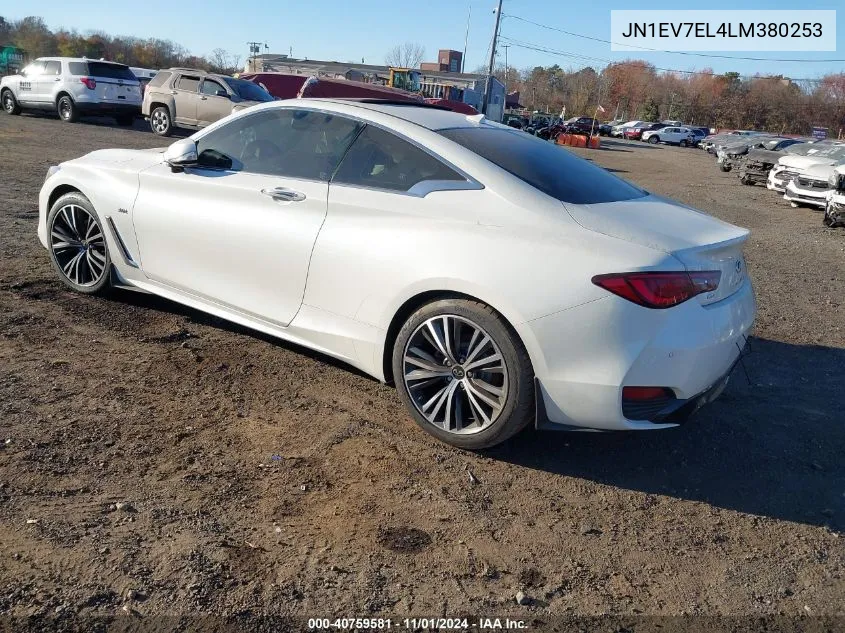 JN1EV7EL4LM380253 2020 Infiniti Q60 Luxe Awd