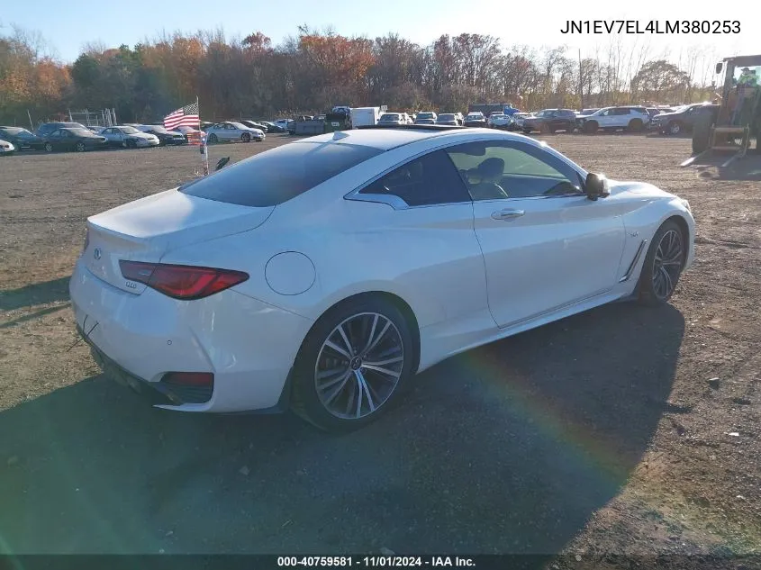 JN1EV7EL4LM380253 2020 Infiniti Q60 Luxe Awd