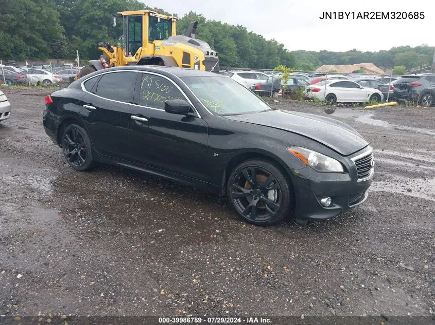 2014 Infiniti Q70 3.7X VIN: JN1BY1AR2EM320685 Lot: 39986789