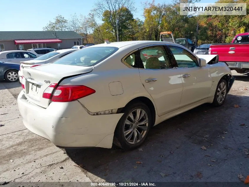 2014 Infiniti Q70 3.7X VIN: JN1BY1AR7EM320441 Lot: 40645190