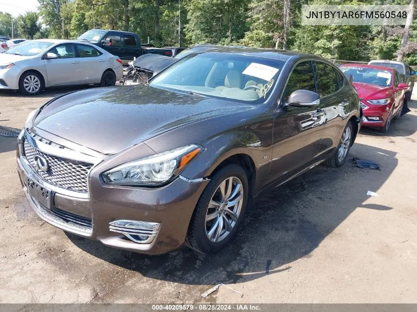 2015 Infiniti Q70 3.7X VIN: JN1BY1AR6FM560548 Lot: 40209579