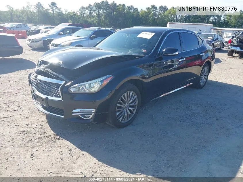 2015 Infiniti Q70L 3.7 VIN: JN1BY1PR1FM830776 Lot: 40273114