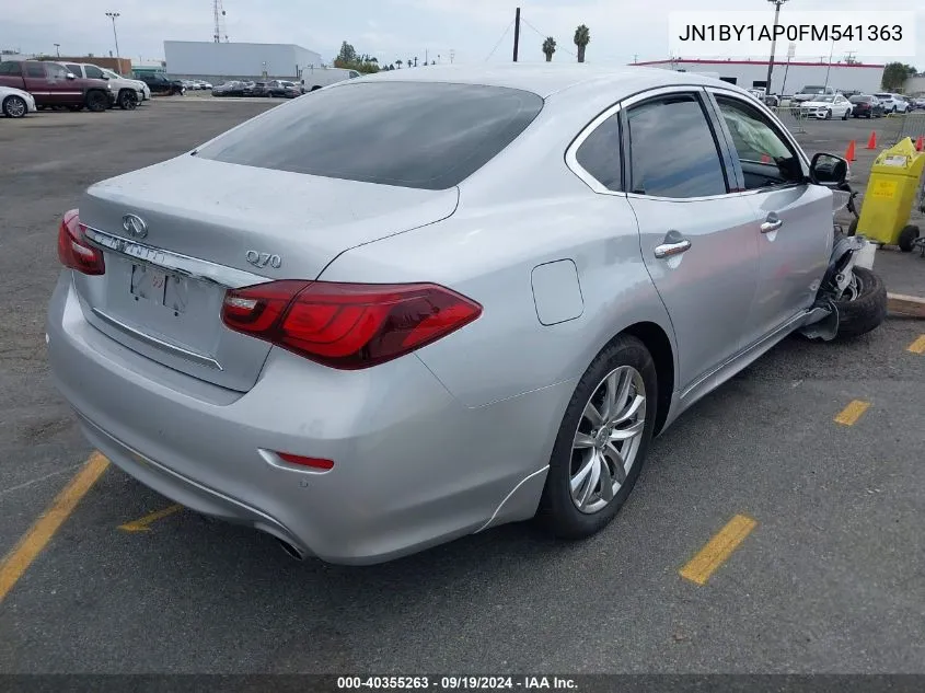 2015 Infiniti Q70 3.7 VIN: JN1BY1AP0FM541363 Lot: 40355263