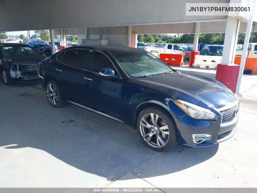 2015 Infiniti Q70L 3.7 VIN: JN1BY1PR4FM830061 Lot: 40359600