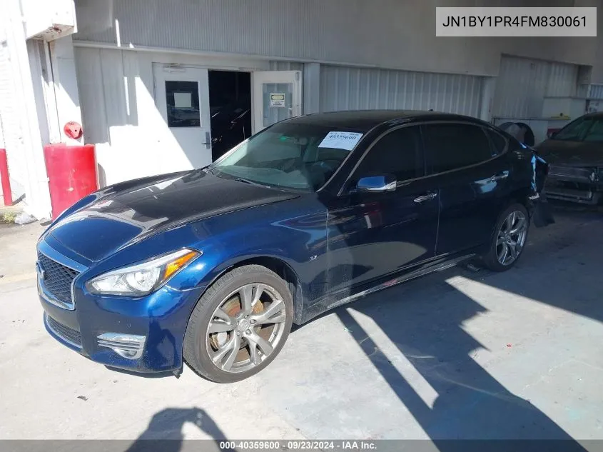 2015 Infiniti Q70L 3.7 VIN: JN1BY1PR4FM830061 Lot: 40359600