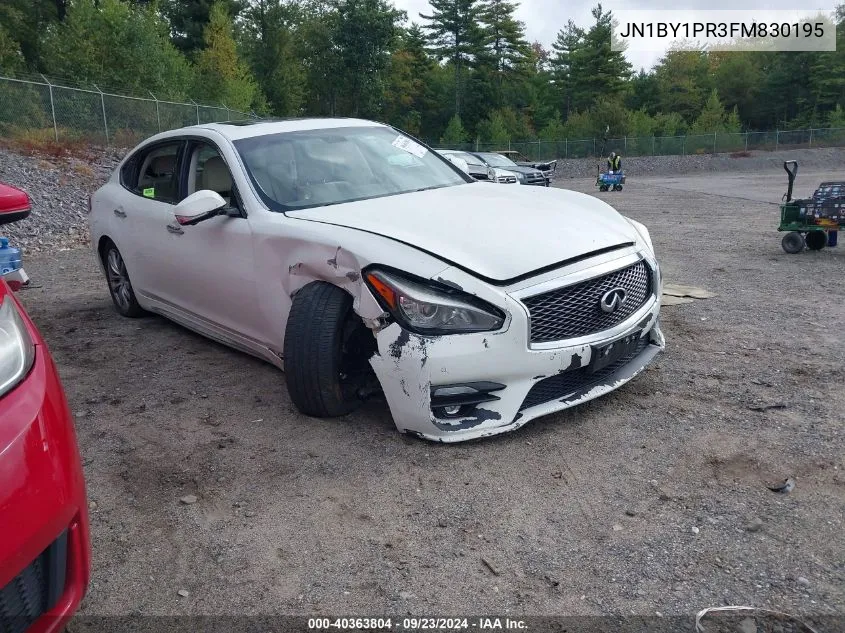 2015 Infiniti Q70L 3.7 VIN: JN1BY1PR3FM830195 Lot: 40363804