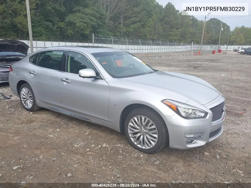 2015 Infiniti Q70L 3.7X VIN: JN1BY1PR5FM830229 Lot: 40425239