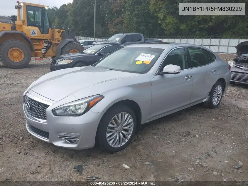 2015 Infiniti Q70L 3.7X VIN: JN1BY1PR5FM830229 Lot: 40425239