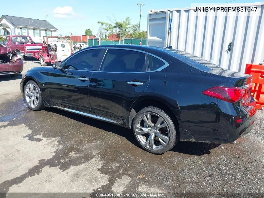 2015 Infiniti Q70L 3.7X VIN: JN1BY1PR6FM831647 Lot: 40515987