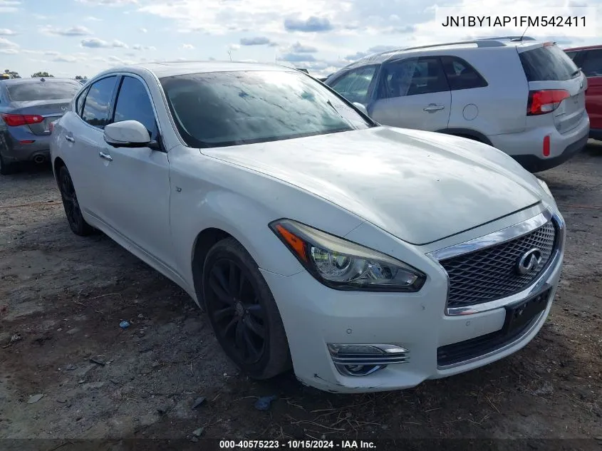 2015 Infiniti Q70 3.7 VIN: JN1BY1AP1FM542411 Lot: 40575223