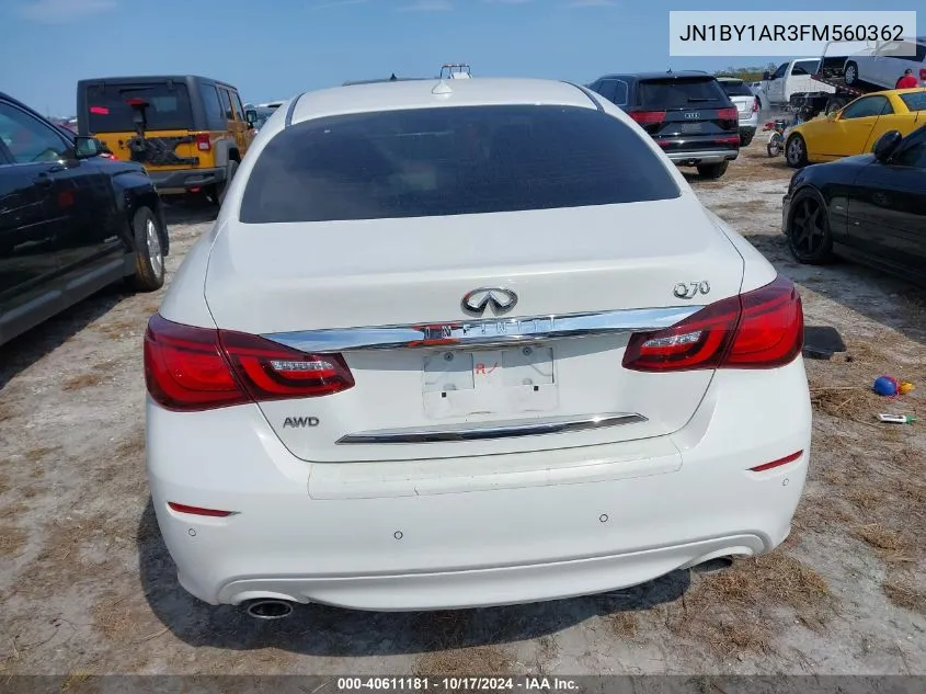 2015 Infiniti Q70 3.7 VIN: JN1BY1AR3FM560362 Lot: 40611181