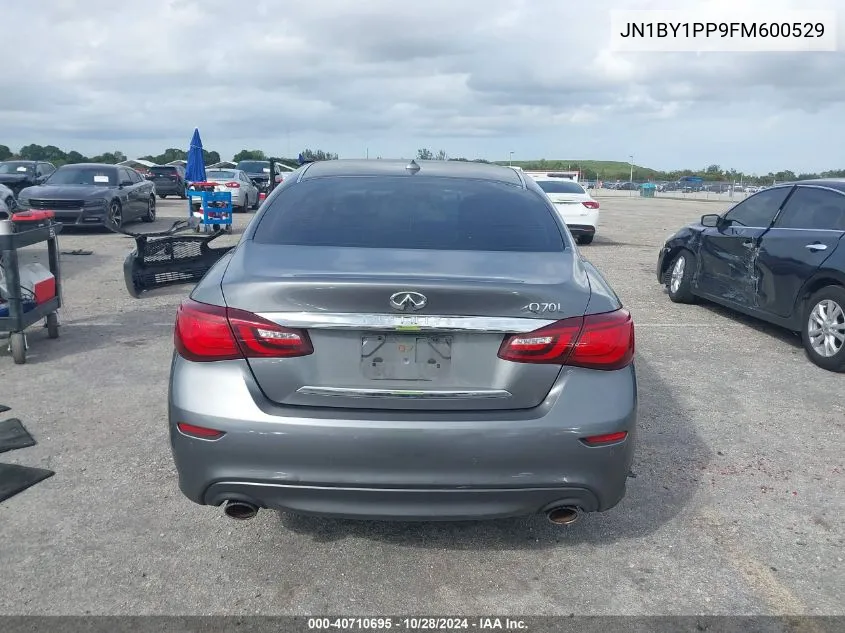 2015 Infiniti Q70L 3.7 VIN: JN1BY1PP9FM600529 Lot: 40710695