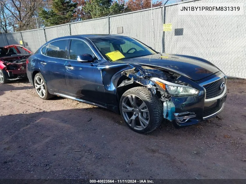 2015 Infiniti Q70L 3.7X VIN: JN1BY1PR0FM831319 Lot: 40823564