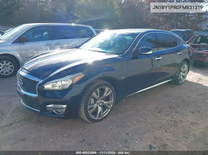 2015 Infiniti Q70L 3.7X VIN: JN1BY1PR0FM831319 Lot: 40823564