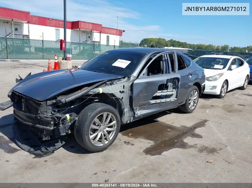 2016 Infiniti Q70 3.7X VIN: JN1BY1AR8GM271012 Lot: 40383141