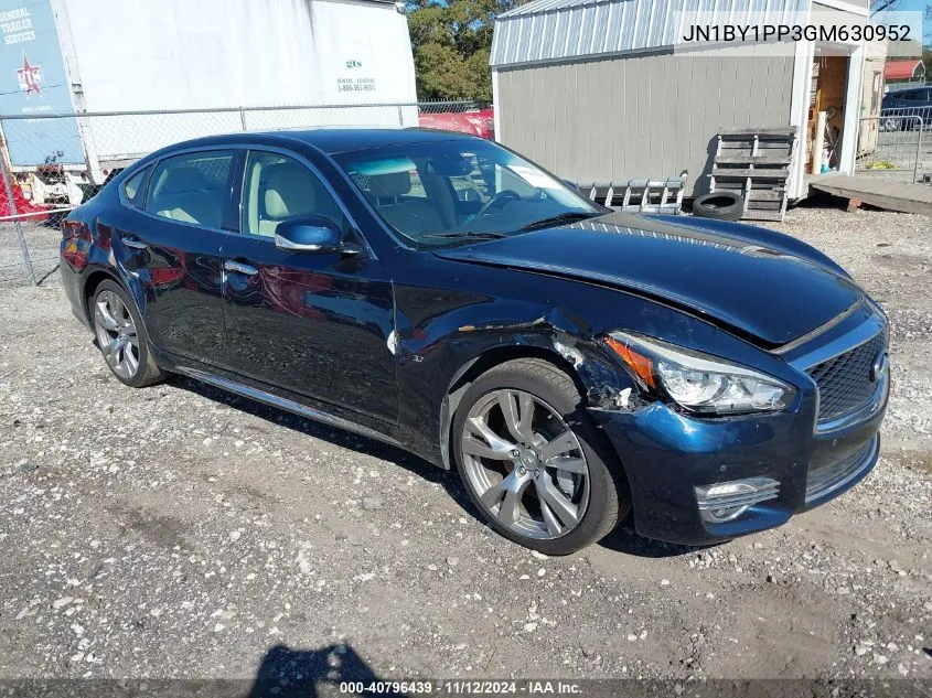 2016 Infiniti Q70L 3.7 VIN: JN1BY1PP3GM630952 Lot: 40796439