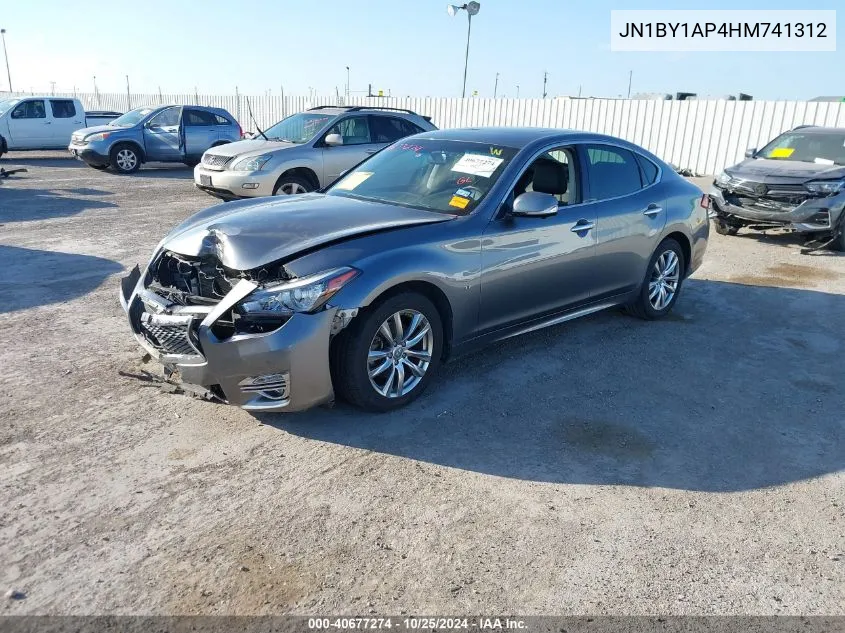 2017 Infiniti Q70 3.7 VIN: JN1BY1AP4HM741312 Lot: 40677274