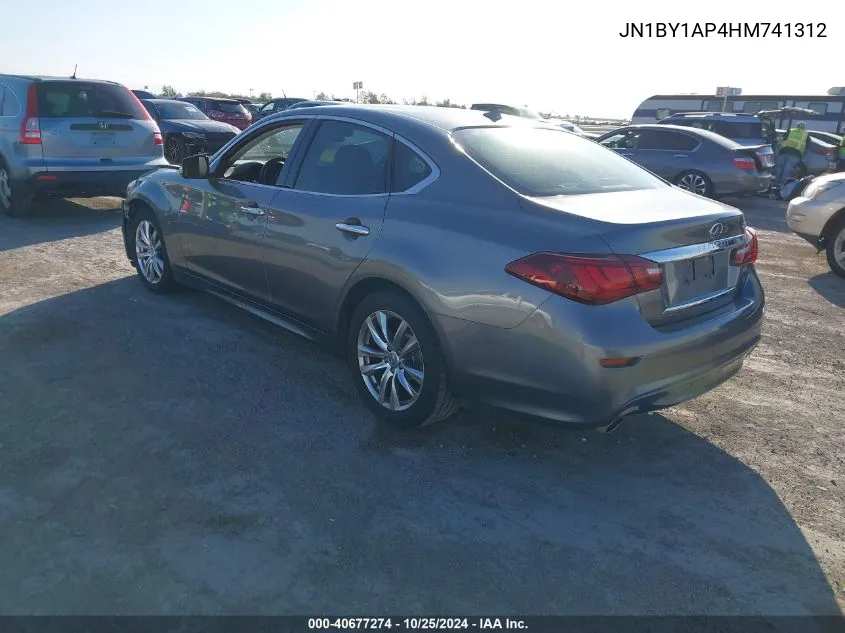 2017 Infiniti Q70 3.7 VIN: JN1BY1AP4HM741312 Lot: 40677274