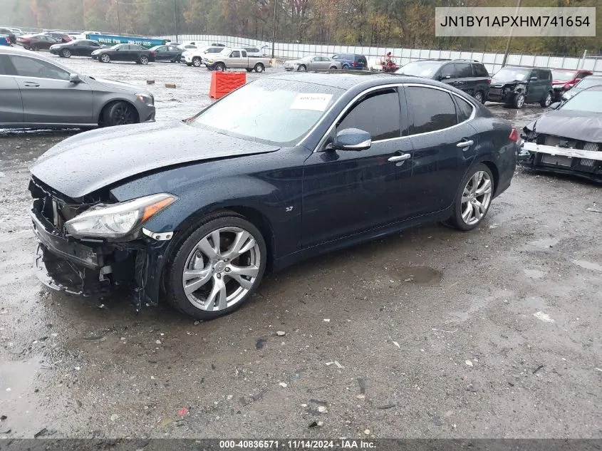 2017 Infiniti Q70 3.7 VIN: JN1BY1APXHM741654 Lot: 40836571