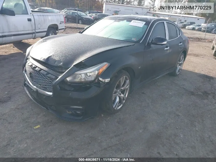 2017 Infiniti Q70 3.7 VIN: JN1BY1AR6HM770229 Lot: 40839571