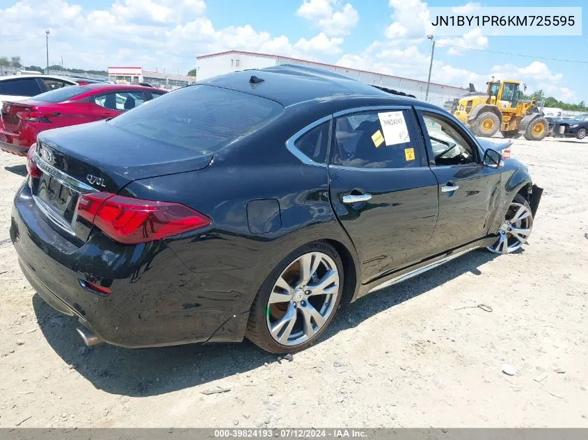 2019 Infiniti Q70L 3.7X Luxe VIN: JN1BY1PR6KM725595 Lot: 39824193