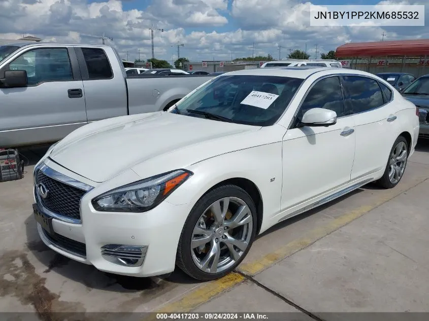 2019 Infiniti Q70L 3.7 Luxe VIN: JN1BY1PP2KM685532 Lot: 40417203